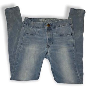 AMERICAN EAGLE Extreme Legging size 2 Light wash, Super Super Stretch